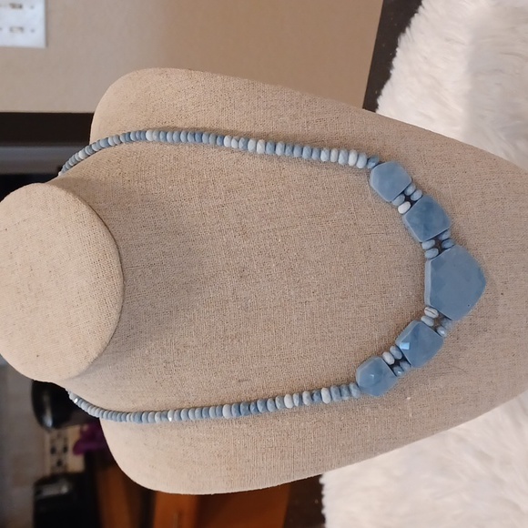 Jay King Blue Opal Beaded Station Necklace NEW - Picture 2 of 11